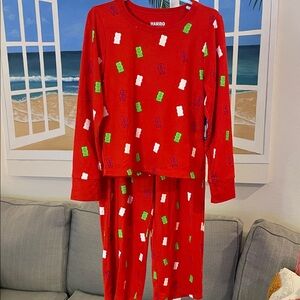 HARIBO Red Pajama Set with Gummy Bear Accents